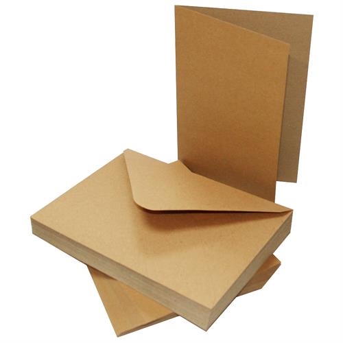 Kort og kuverter Kvist karton C7 50 sæt